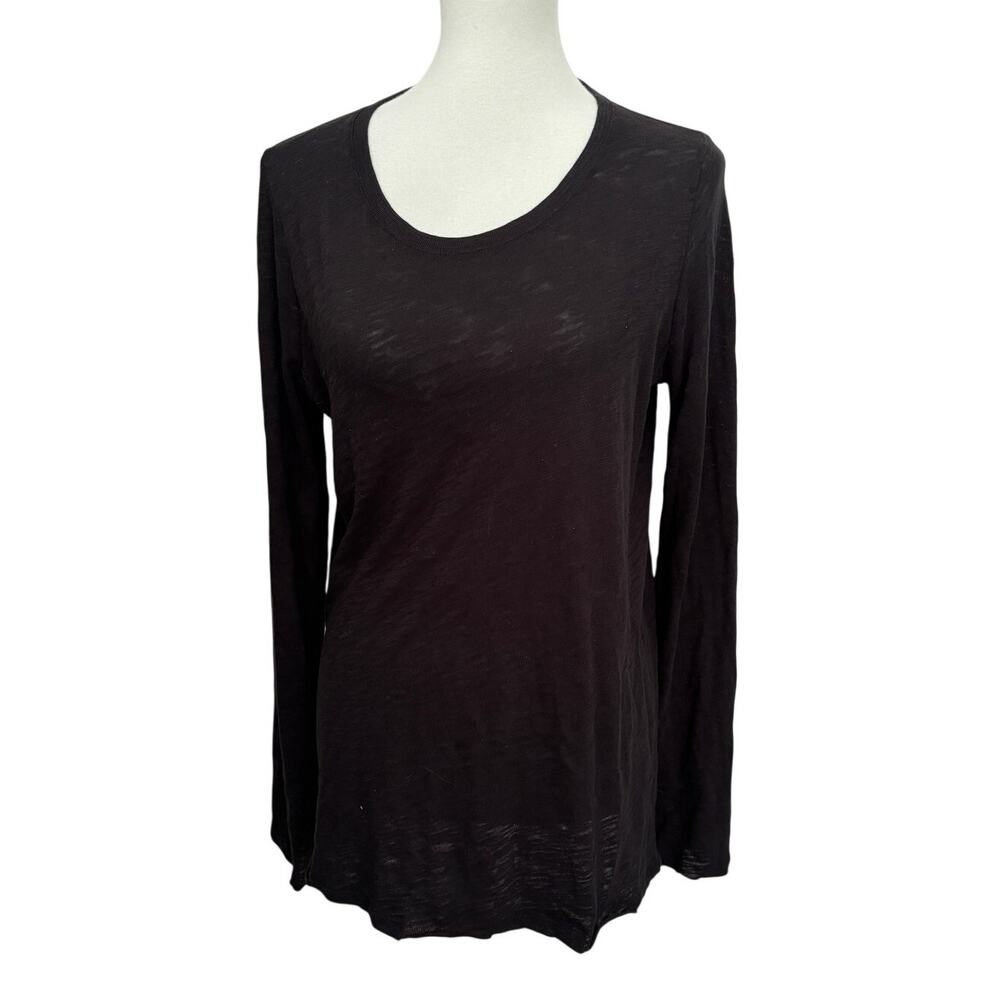 ATM SLUB JERSEY LONG SLEEVE DESTROYED WASH TEE
